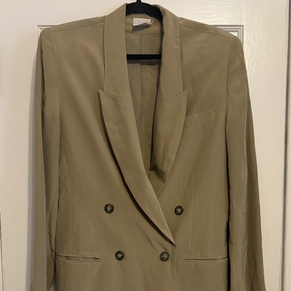 Moda International Jackets & Blazers - Vintage Silk Double Breast Blazer